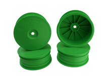 DE Racing DER-SB4-A4G Speedline Buggy Wheels for Associated B64 - B64D / TLR 22 3.0 - 4.0 / Front / GREEN / 4Pcs