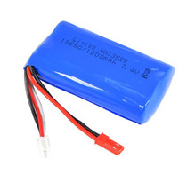 Huina 1200mAh 7.4v 2S Li-Ion 18650 Battery w/JST