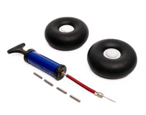 E-flite 5.5" Inflatable Tundra Tyres w/Beadlock Wheels & Pump