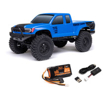Axial 1/24 SCX24 Base Camp 4WD Rock Crawler Brushed RTR w/Battery & Charge Blue