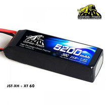 Leopard Power 2S 6000mah 7.6v HV 50c EC5 LiPo Battery