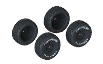 Arrma dBoots 'FORTRESS'  Short Course Tyre Set Glued Black- Suit Mojave GROM