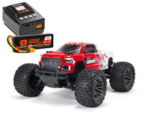Arrma NEW 1/10 GRANITE 3S V3 BLX 4WD Brushless MT Red RTR w/SMART Powerstage 2S 5000mAh Bundle