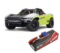 Arrma 1/10 SENTON 223S BLX Brushless 4X4 Short Course Truck RTR with DSC Yellow + Gens Ace 5300mAh 3S 11.1V Hardcase LiPo Battery