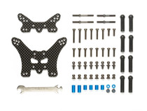 Tamiya 54754 TT-02B Carbon Damper Stays Front/Rear
