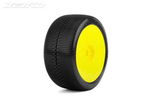 JetKo 1/8 Truggy Desire Tyres on Yellow Dish Rim/Super Soft/Glued