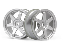 HPI Racing 160751 Te37 Wheel 26mm Matte Chrome 0mm Offset 2Pcs