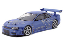 HPI Racing 7327 1/10 Nissan Skyline R34 GTR Clear Body 190mm