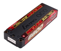 Gens Ace Redline 2.0 6600mAh 2S HV 7.6V 140C Hardcase LiPo Battery w/5mm Bullet