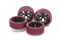 Tamiya 95708 Jr Lp Tires/Carbon Wheels
