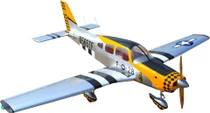Seagull Models NEW Piper Cherokee PA-28 Mustang Tribute 87" 35CC ARF