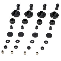 Losi LOSB2855 Shock Plastics & Balls 4Pcs 5IVE-T MINI WRC