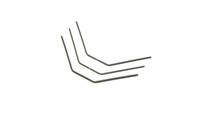 Team Losi Racing TLR234126-V1 Sway Bars 1.6/1.8/2.0 3Pcs 22X-4 V1 and Elite Only