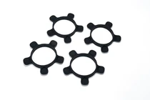 Koswork Black 1/10 TC Touring/Sedan 1/10 Buggy UFO High Strength Silicone Tyre Glue Bands 4Pcs