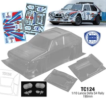 Team C Racing 1/10 Lancia Delta S4 Rally 190mm Clear Body Set