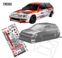 Team C Racing 1/10 MINI M Chassis Honda Civic 3rd Gen Clear Body Set
