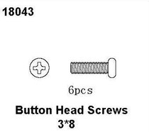 Button Head Screws 3*8, RCPRO 1/18 MT