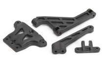 Front upper plate & F/R brace set, 4pcs, Agama