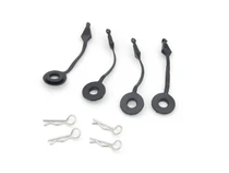Team C Racing 1/10 8mm Pin Holder (4pcs) Clear Body Set