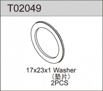 Team C Racing T02049 Diff Washer (2) 17x23x1mm