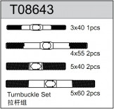 Team C Racing T08643 Turnbuckle Set