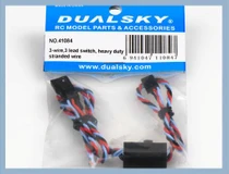 Dualsky 3-WIRE, 3 LEAD , HEAVY DUTY SWITCH With Safety Clip Suit JR, Spektrum, Futaba and Hitec