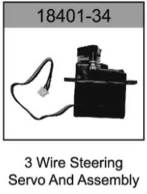 HO Speed 3 Wire Steering Servo & Device