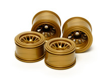 Tamiya 54527 F104 Mesh Wheels (for Rubber Tyres / Gold)