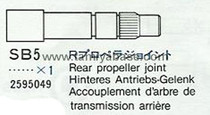 Tamiya 2595049 Rear Prop Joint-76/85 9805314 Propeller
