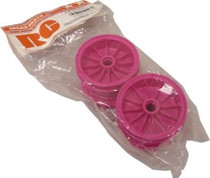 Tamiya 50428 Monster Front Wheels-Fluoro Pink