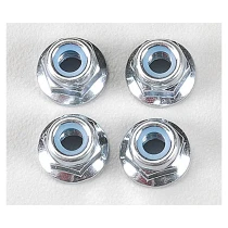 Tamiya 9805557 4mm Flange Lock Nut 4Pcs 4mm