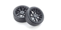 Kyosho FATH701BKM Premounted TC Tyre FZ02 (M/2pcs)