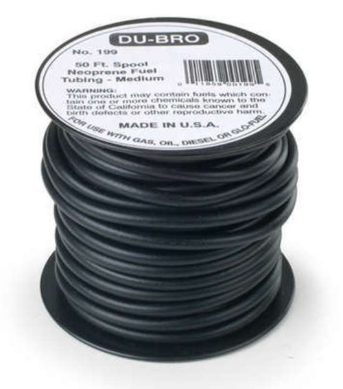 Du-Bro 199 3/32 (2.3Mm) Neoprene Fuel Tubing Med 50Ft