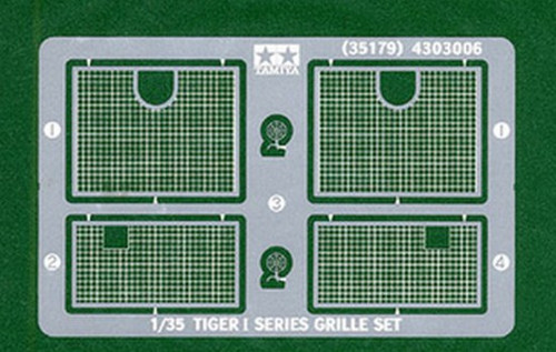 Tamiya 35179 1/35 Tiger I Series Photo Etched Grill Set