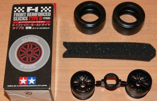 Tamiya 53374 1/10 F-1 Front Reinforced Slick Tyres Type B