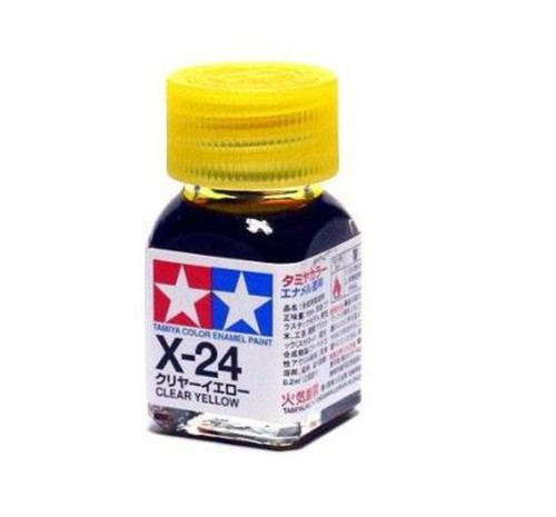 X-24 Tamiya 10ml Enamel Paint: Clear Yellow