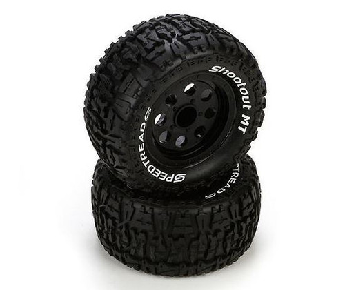 ECX43008 - ECX Front/Rear Wheel & Tire, Premount: 1/10 2WD/4WD Ruckus