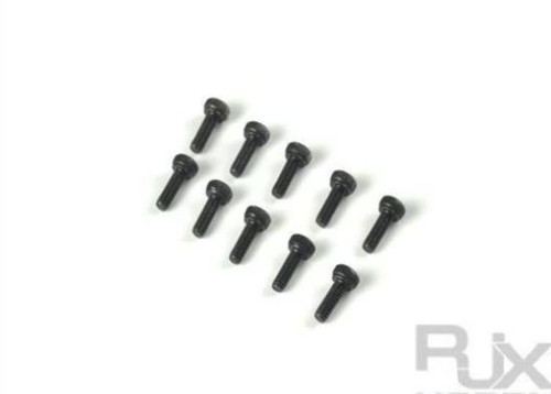 XT8034 - RJX Socket Head Bolt M2x6mm Black - 10pcs (XT90-9051)