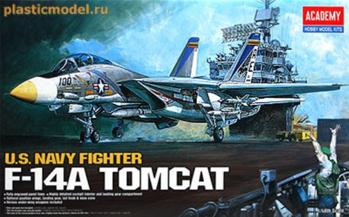 Academy 1/48 F-14A Tomcat Plastic Model Aircraft