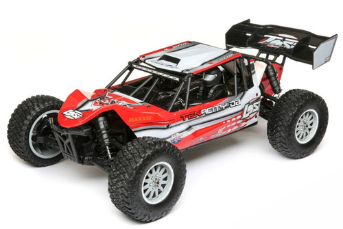 Losi LOS03014T1 1/10 TENACITY-DB 4WD RC Desert Buggy with AVC, Red/Grey