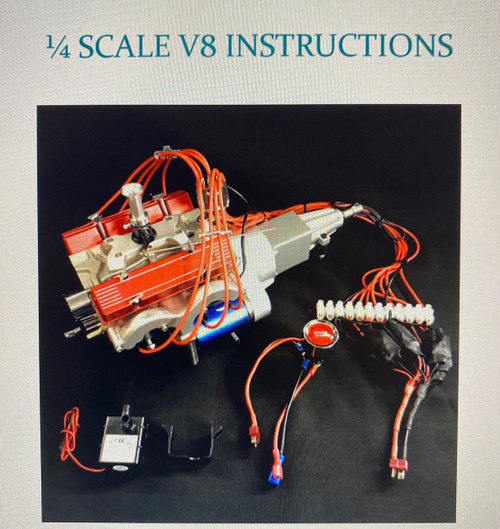 1/4 Scale V8 Nitro Engine Assembly Kit