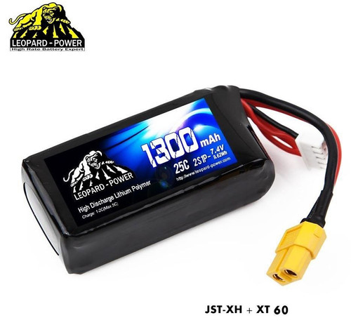 Leopard Power 2S 7.4v 1300mAh 25C LiPo Battery w/XT60