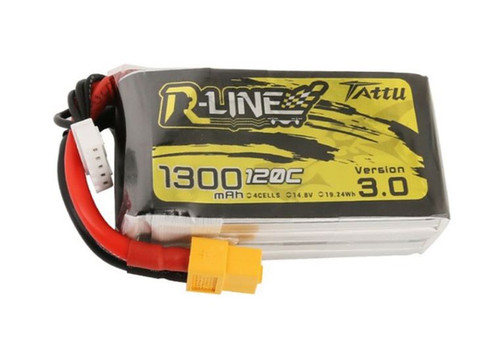 Tattu R Line 1300mah 4S 14.8V 120C Version 3.0 LiPo Battery