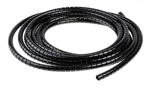 2M Spiral Wrap Tube ID 3mm / OD 4mm Black