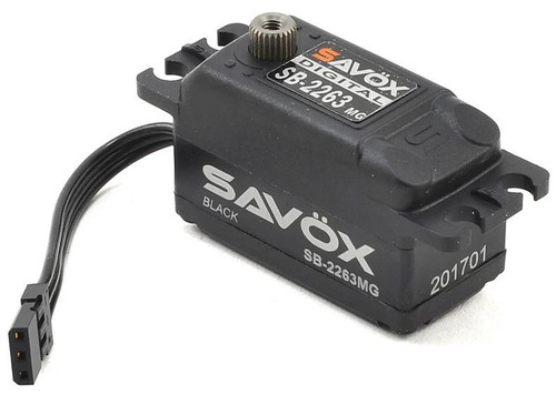 Savox SB-2263MG Black Edition High Speed Low Profile Brushless Metal Gear Servo