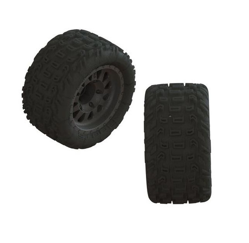 Arrma 3S 1/10 dBoots Katar MT Pre-Mounted Tyres 14mm Hex 