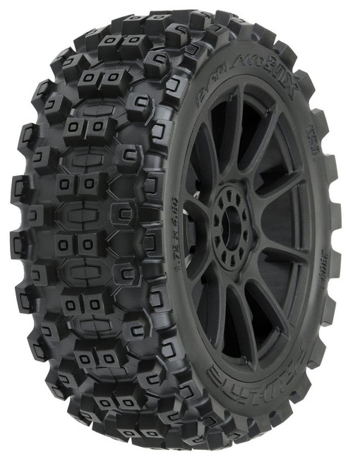Pro-Line Racing 1/8 Badlands MX M2 Mach 10 Black Bluggy Wheels