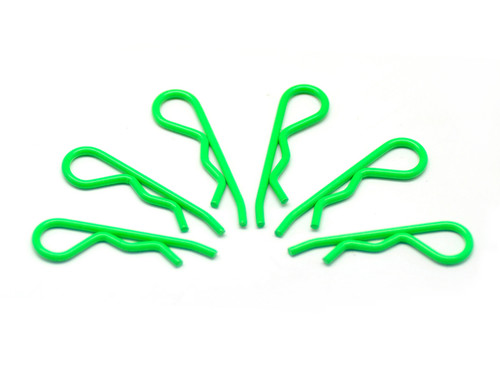 Arrowmax Body Clip 1/8 - Fluorescent Green 6Pcs