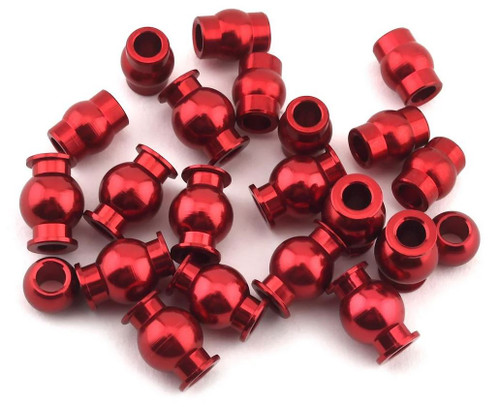 Hot Racing Arrma 4x4 Aluminum Pivot Ball Set Red 