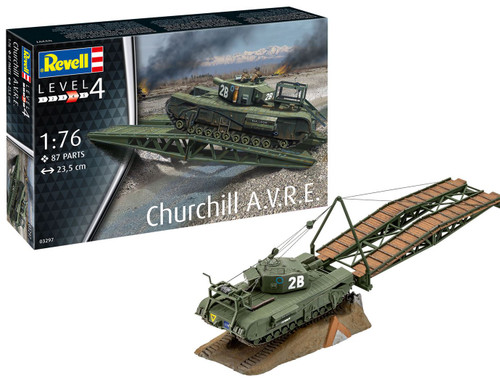 Revell 1/72 Churchil A.V.R.E Pioneer Tank Kit - Partial Diorama